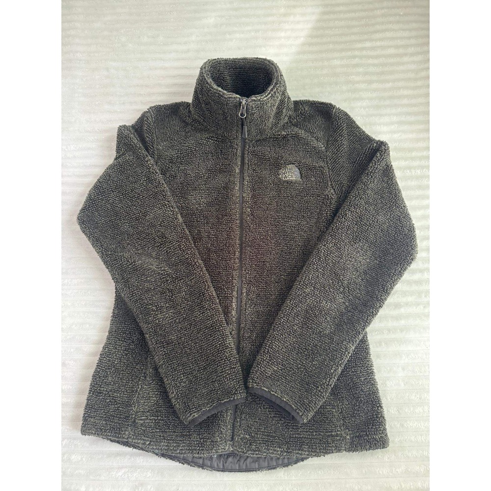 The North Face Osito Fleece Jacket Womens Small Dark Olive Green Full Zip Soft